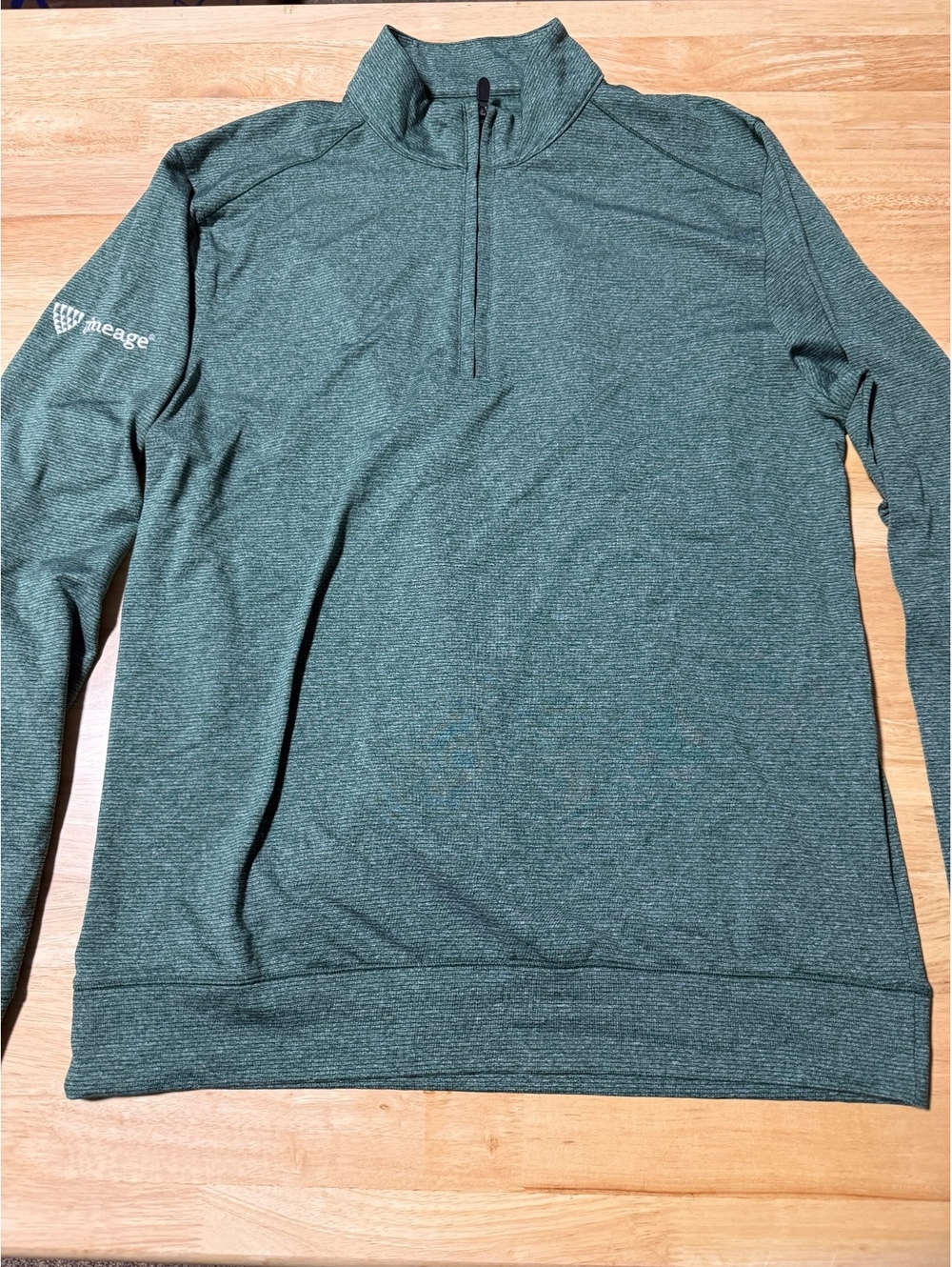 Cutter & Buck Men’s Medium Green CB DryTec Quarter Zip UPF 50